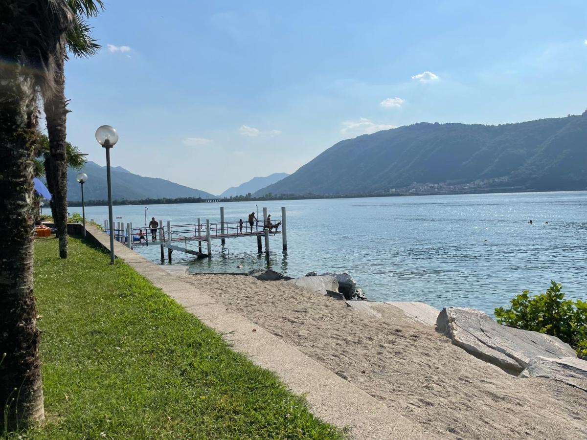 Ferien Am Luganer See Mit Seesicht Bissone Dış mekan fotoğraf